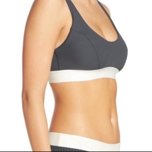 Boys + Arrows Dizzy Izzy Bikini Top in Iron - Picture 3 of 6